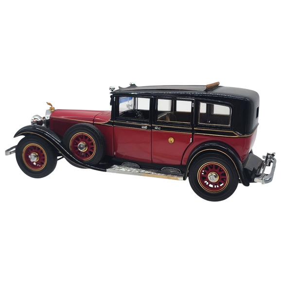 Franklin Mint 1935 Mercedes-Benz 770K Grosser Red (1990) w/Tag - 1:24 Scale - Picture 1 of 11
